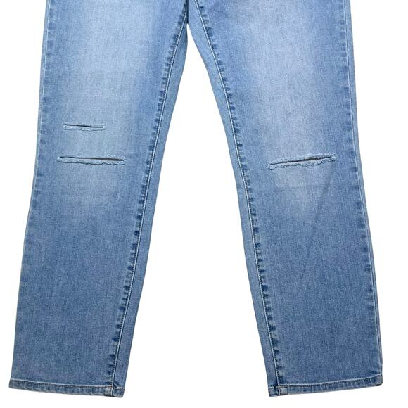 Vans Off the Wall Denim Jeans Women 5/27 Blue Distressed Straight Fit High Rise - Picture 4 of 10